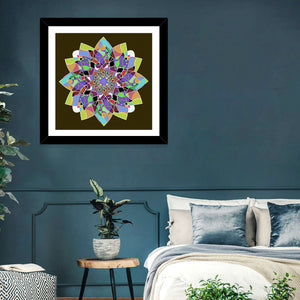 Dahlia Mandala Wall Art