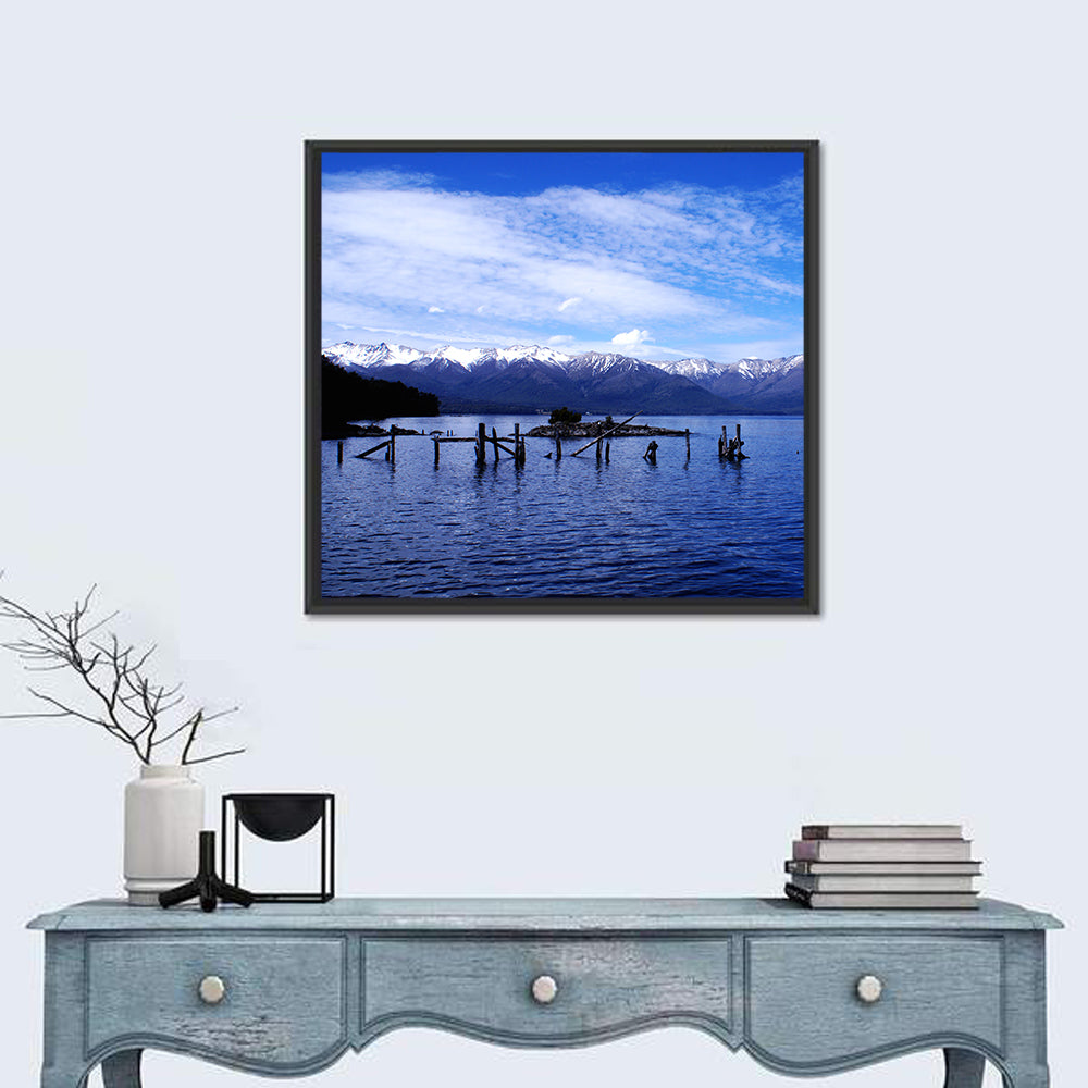 Nahuel Huapi Lake with Wooden Pilings Wall Art