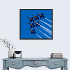 Blue Angels Delta Formation Flyover Wall Art