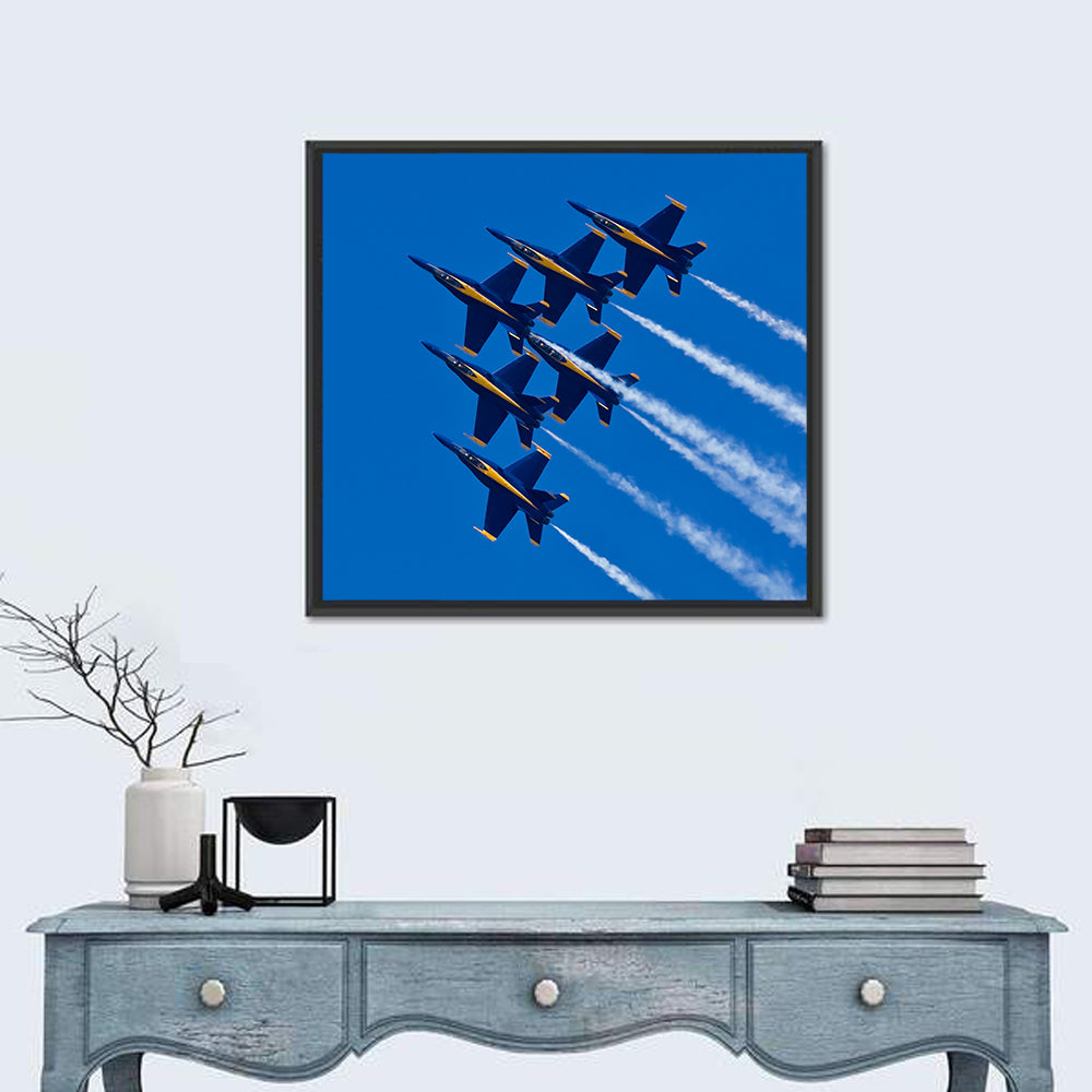 Blue Angels Delta Formation Flyover Wall Art