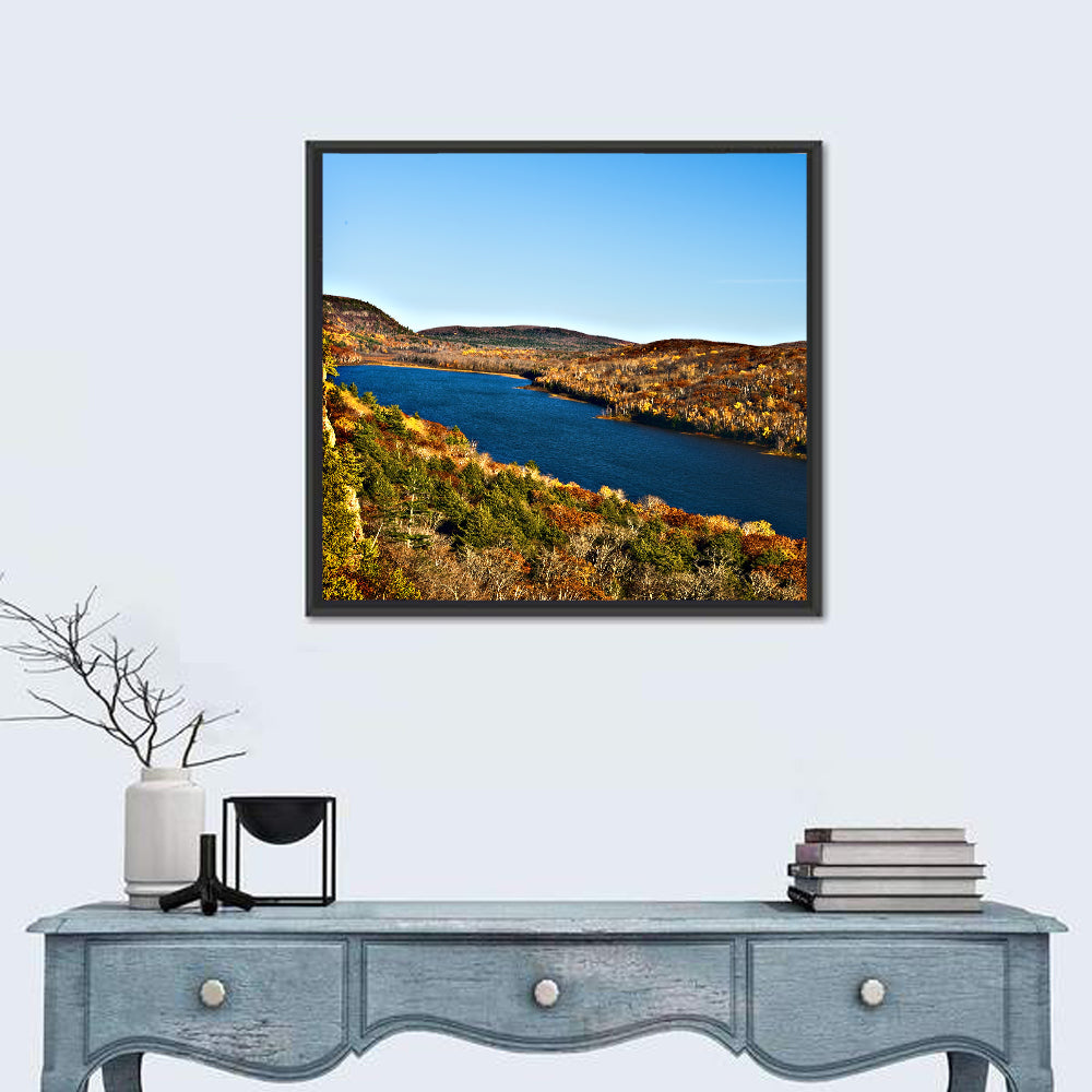 Lake of the Clouds Golden Hour Wall Art