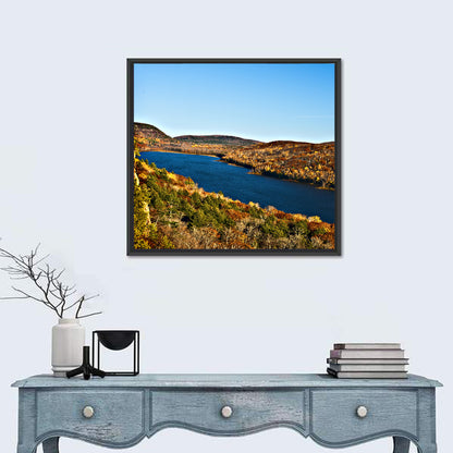 Lake of the Clouds Golden Hour Wall Art