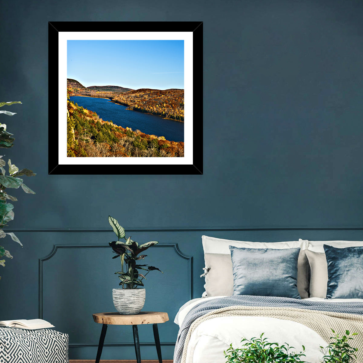 Lake of the Clouds Golden Hour Wall Art
