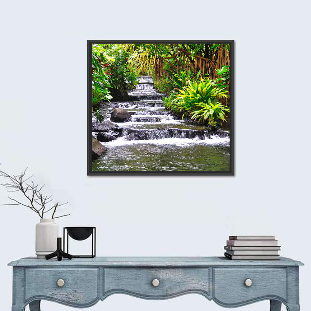 Tabacon Tiered Hot Springs Waterfall Wall Art