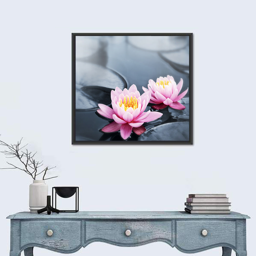 Pink Water Lilies Wall Art