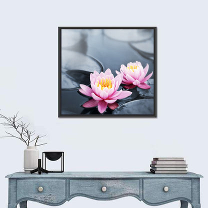 Pink Water Lilies Wall Art