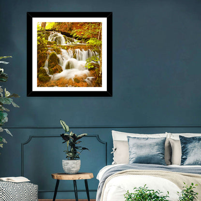 Plitvice Autumn Stream Wall Art