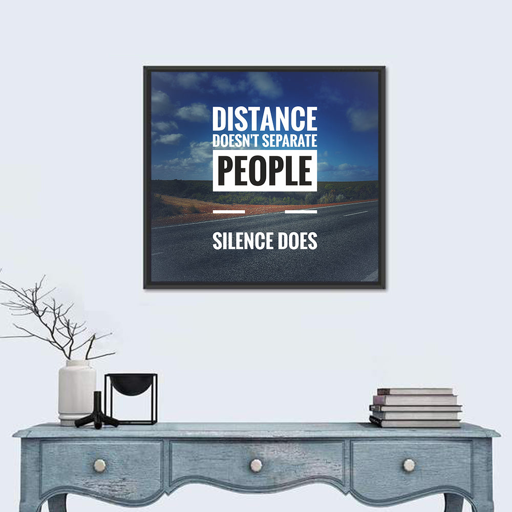 Silence Separates People Wall Art