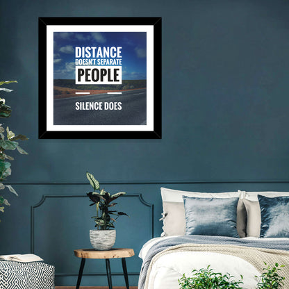 Silence Separates People Wall Art
