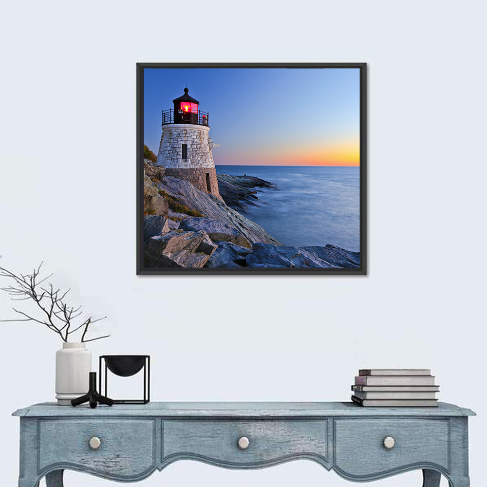 Castle Hill Lighthouse at Dusk Wall Art