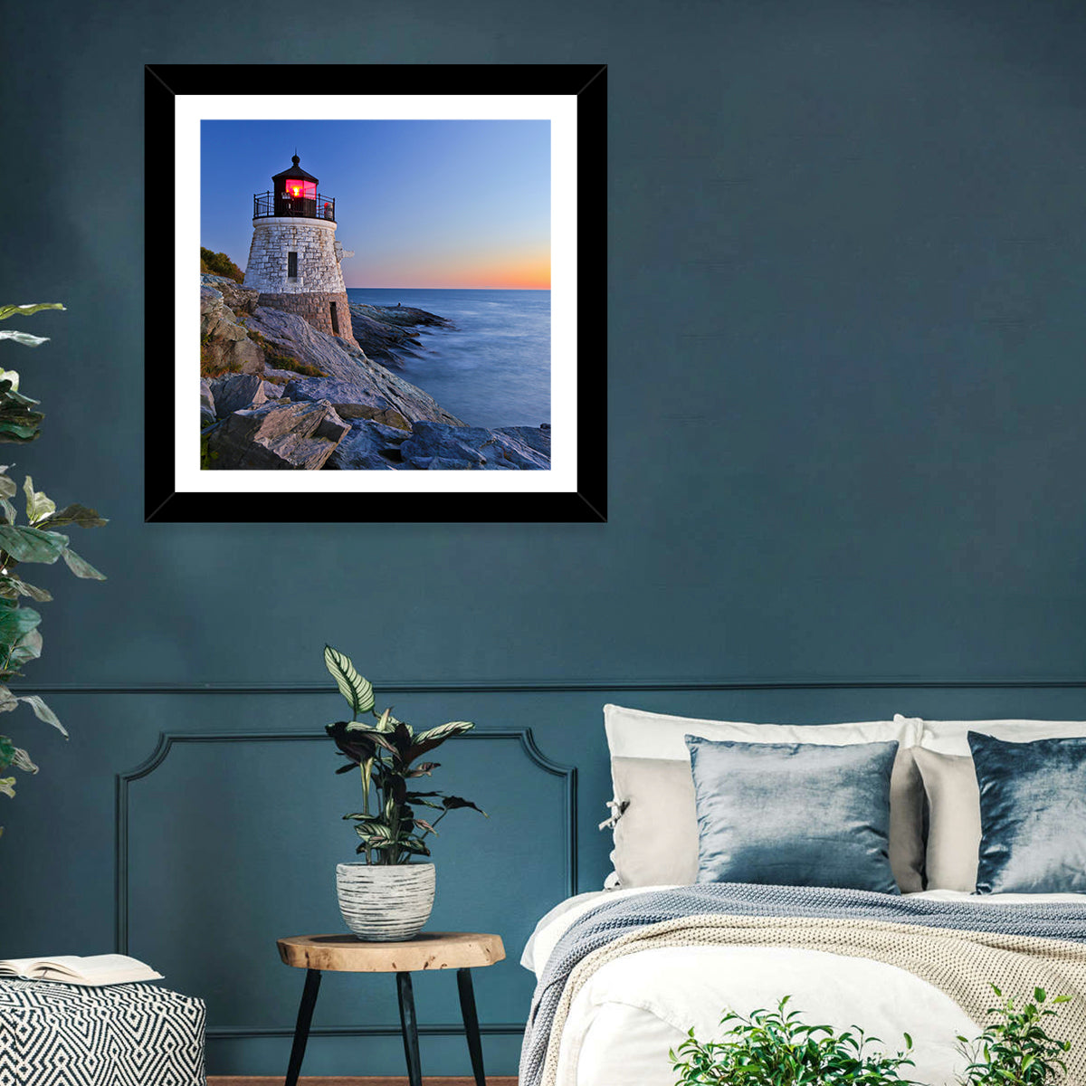 Castle Hill Lighthouse at Dusk Wall Art