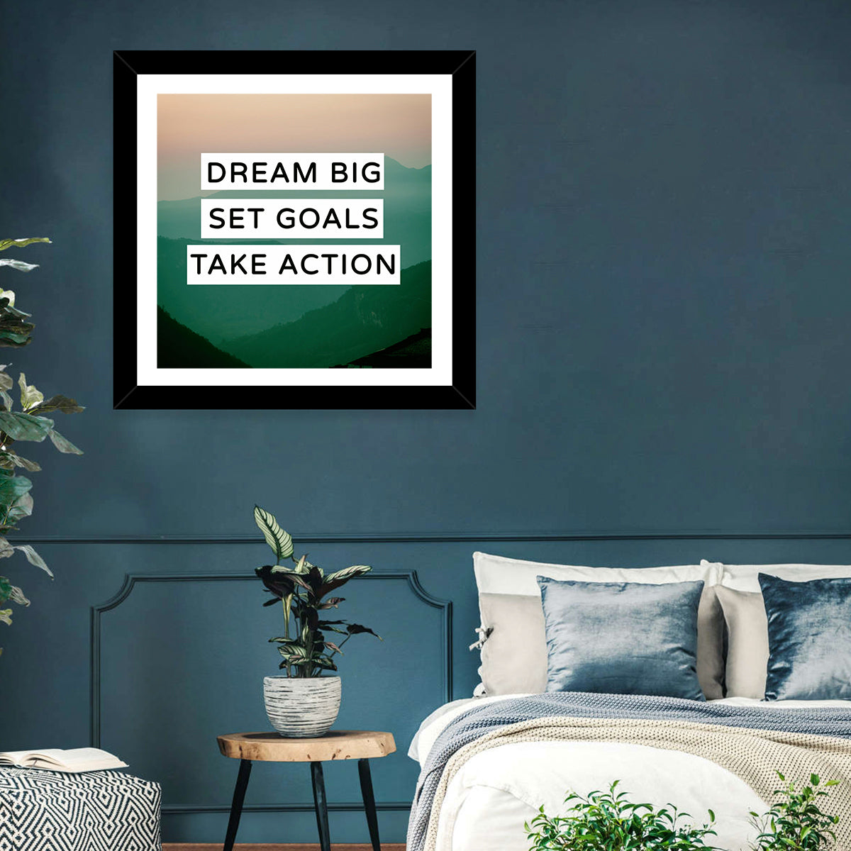 Dream Big Set Goals Wall Art