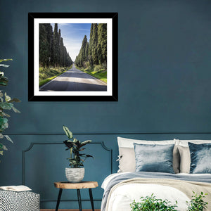 Cypress Trees Avenue Wall Art