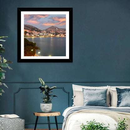 Sarandë Bay at Dusk Wall Art