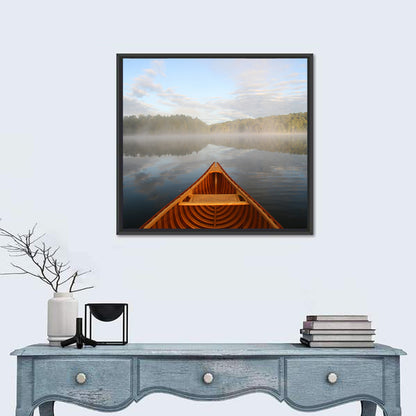 Cedar Canoe on Lake Ontario Wall Art