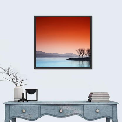Lake Geneva Sunset Reflection Wall Art