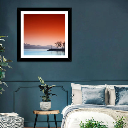 Lake Geneva Sunset Reflection Wall Art