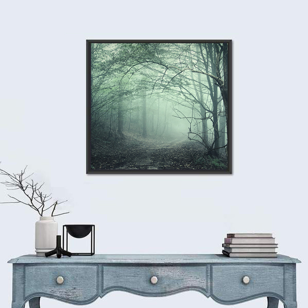 Misty Forest Path Wall Art