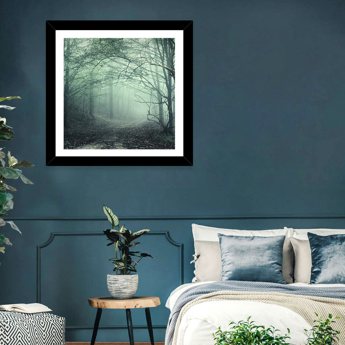 Misty Forest Path Wall Art