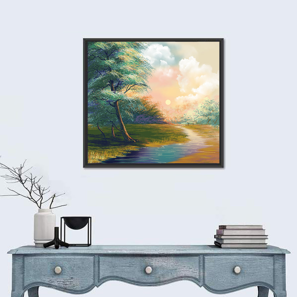 Spring Forest Sunrise Wall Art