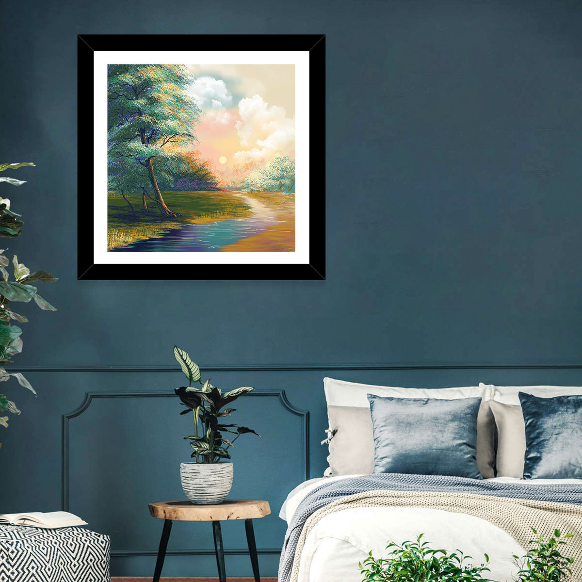 Spring Forest Sunrise Wall Art