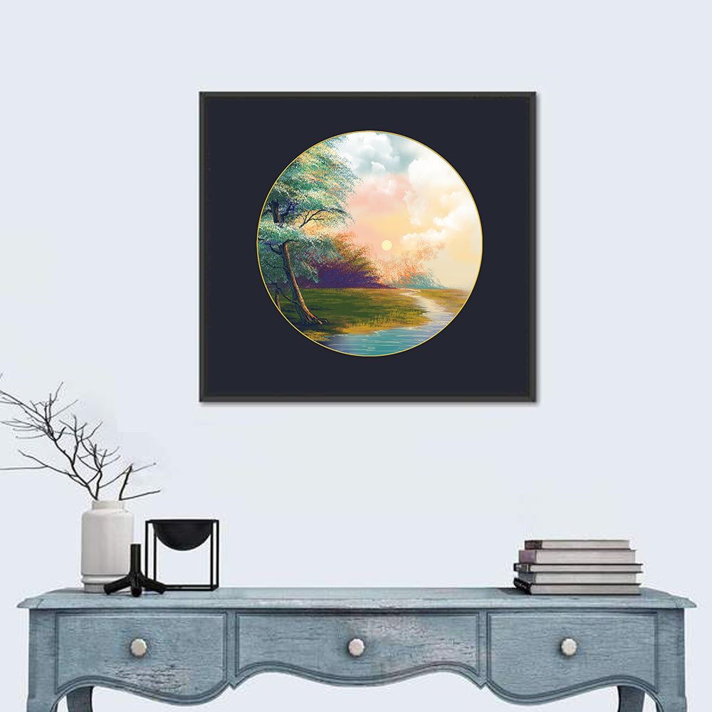 Spring Forest at Sunset Wall Art