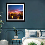 Twilight on Jekyll Island Pier Wall Art
