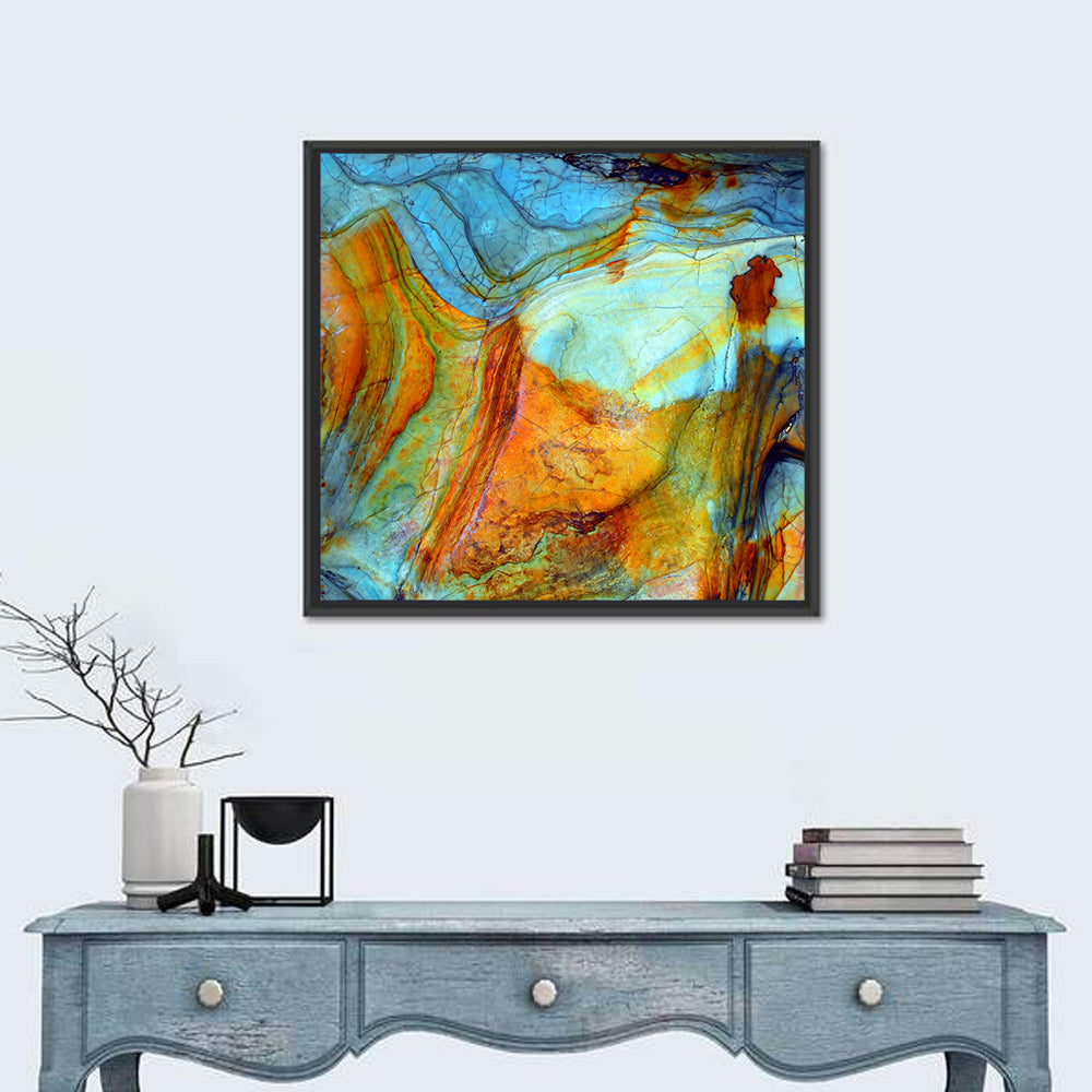 Agate-inspired Rock Pattern Wall Art