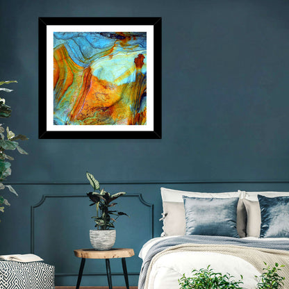 Agate-inspired Rock Pattern Wall Art