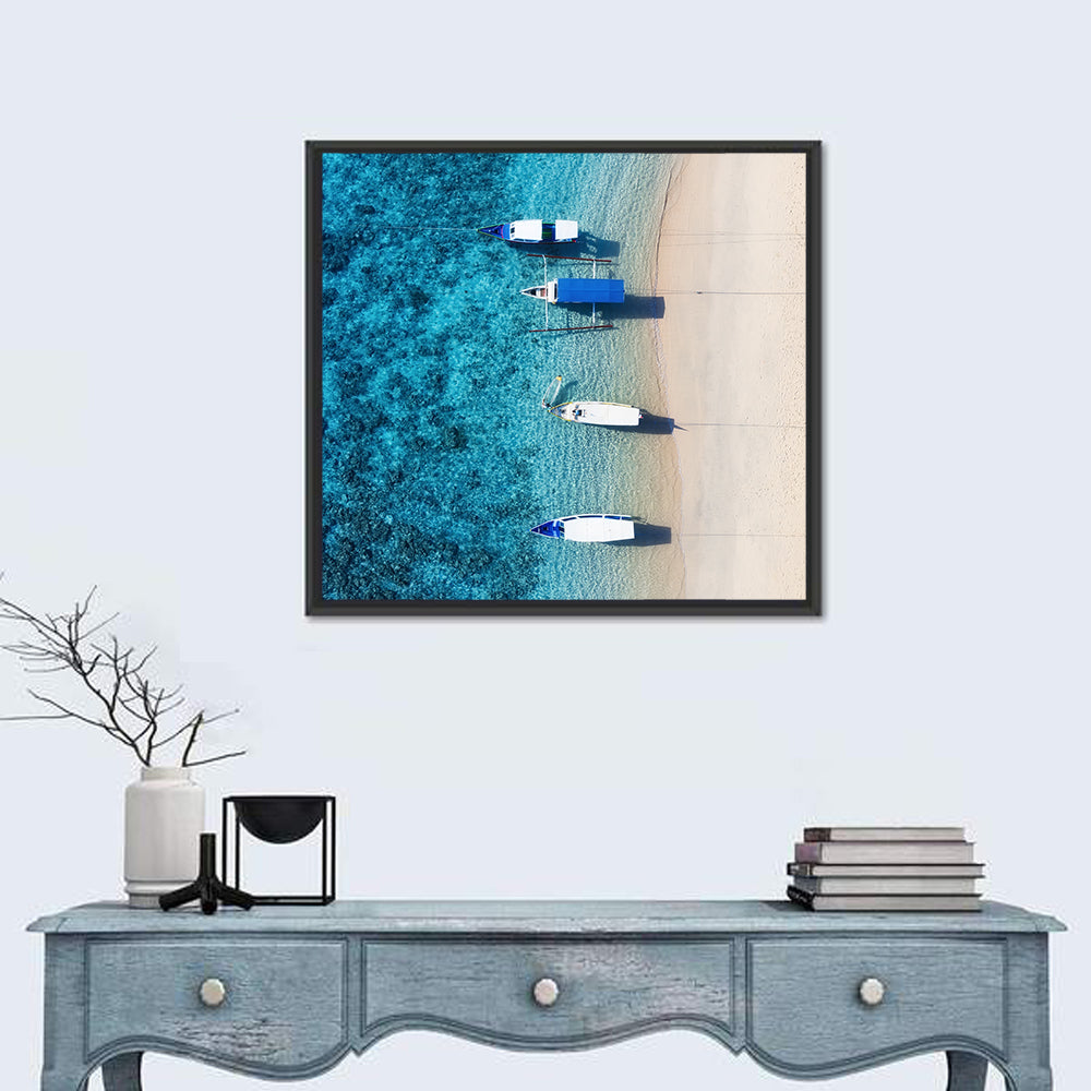 Gili Meno Aerial Seascape Wall Art