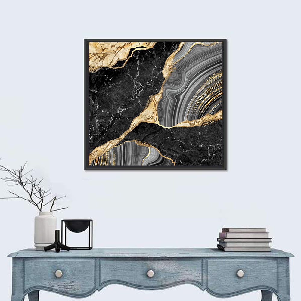 Gold River Abstract Wall Art