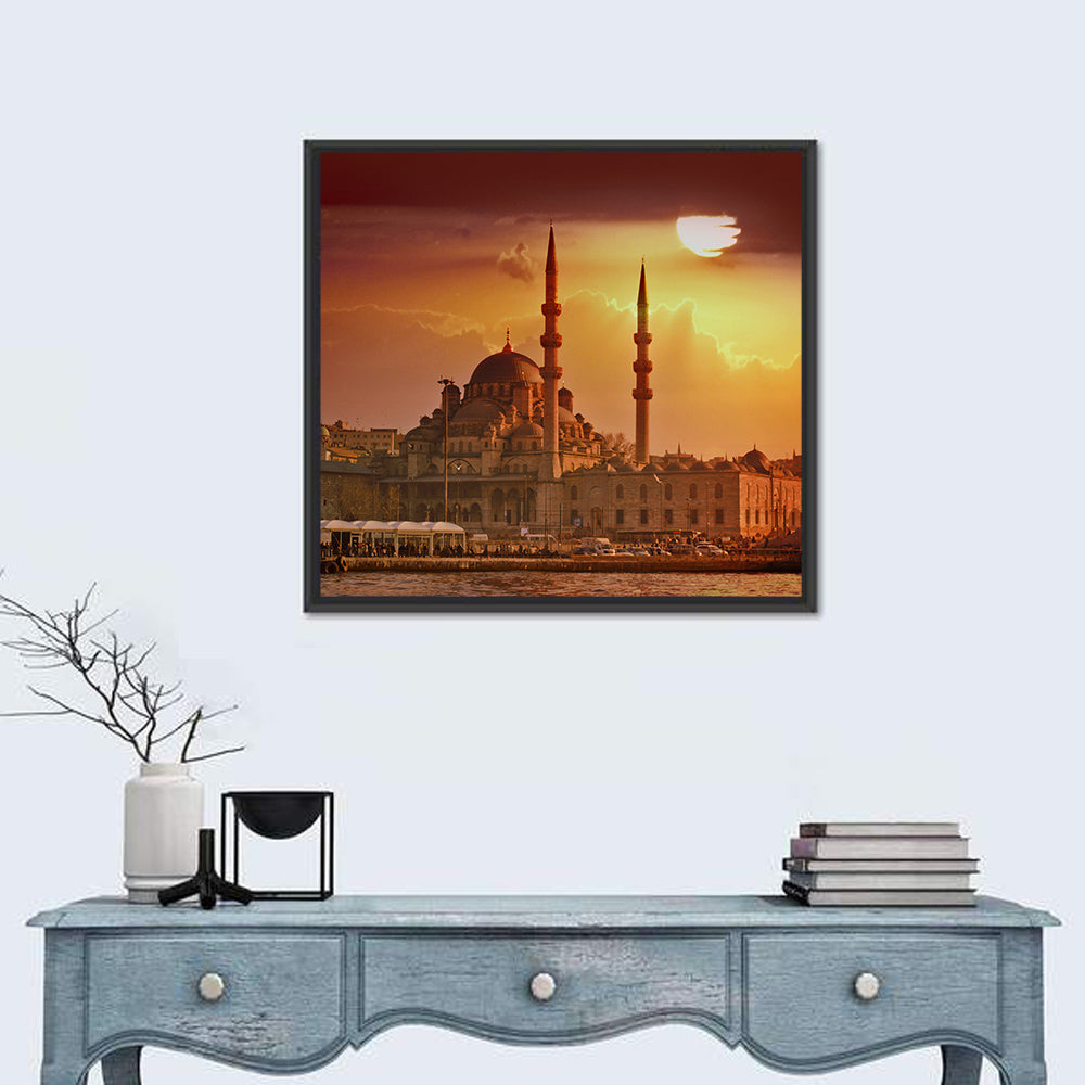 Yeni Cami Golden Hour Wall Art