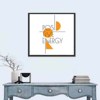 Positive Energy Typography Wall Art