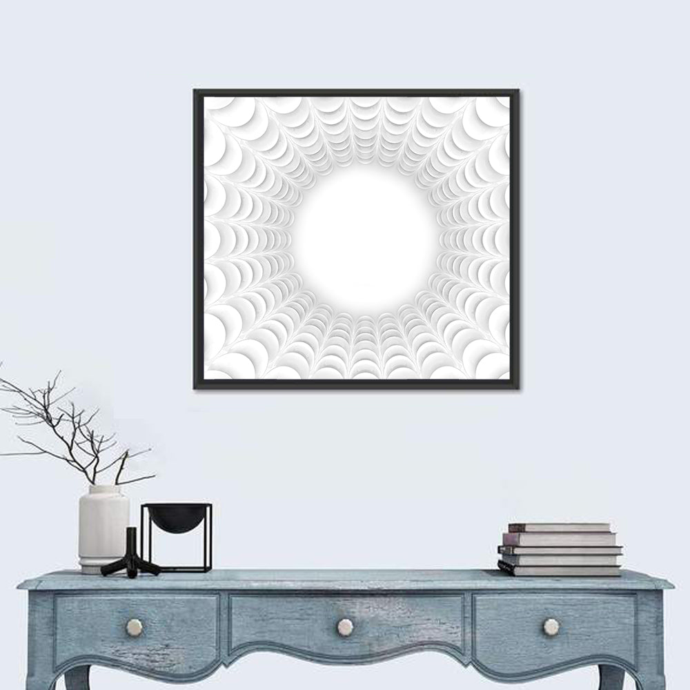 White Bubble Sphere Tunnel Wall Art