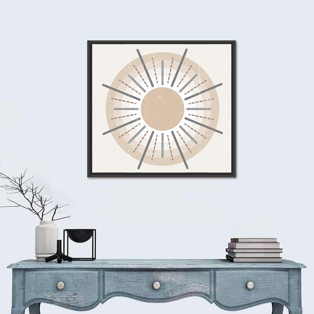 Textured Boho Sunburst Wall Art