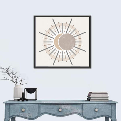 Sun Print Boho Minimalist II Wall Art