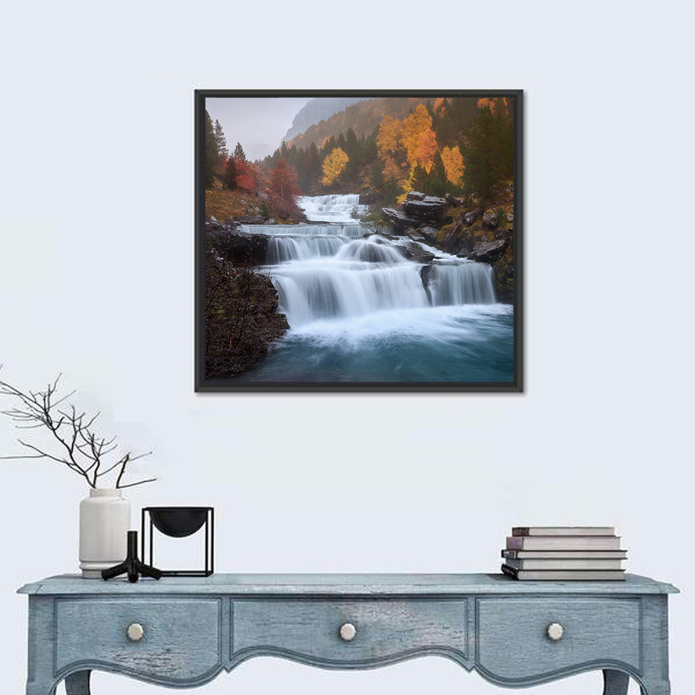 Huesca Cascading Waterfalls Wall Art