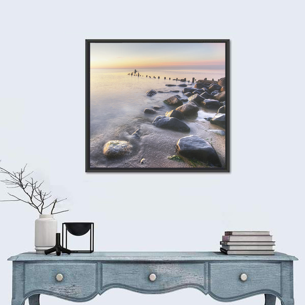 Michigan Shoreline Pilings Wall Art