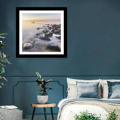 Michigan Shoreline Pilings Wall Art