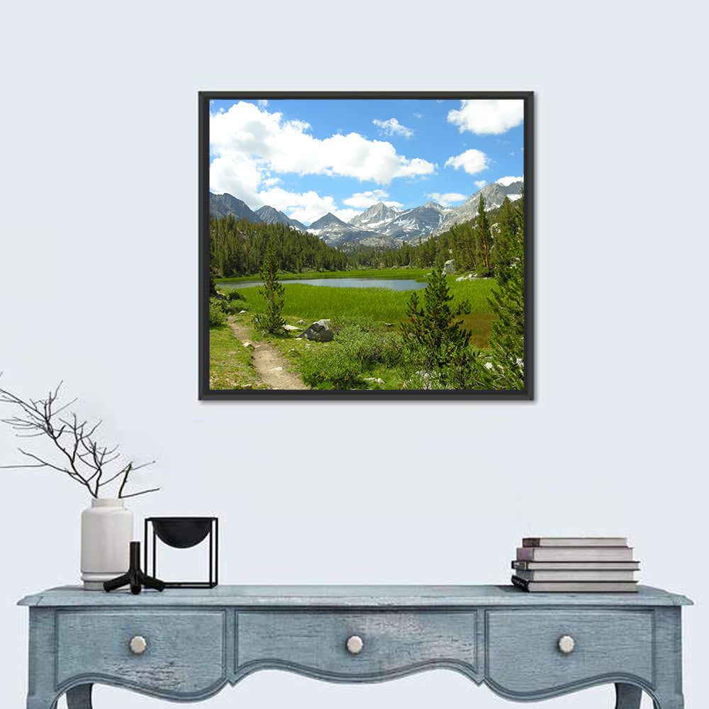Sierra Nevada Trail to Snow Capped Peaks Wall Art