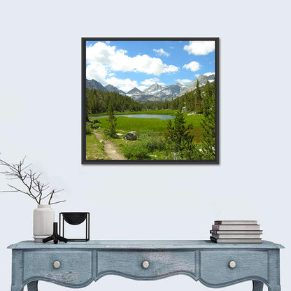 Sierra Nevada Trail to Snow Capped Peaks Wall Art
