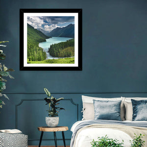 Siberia Woods Mountain Lake Wall Art