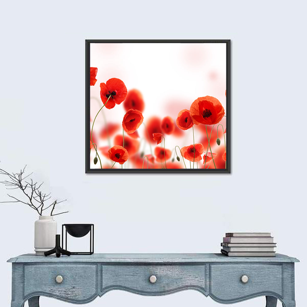 Red Poppy Field Wall Art