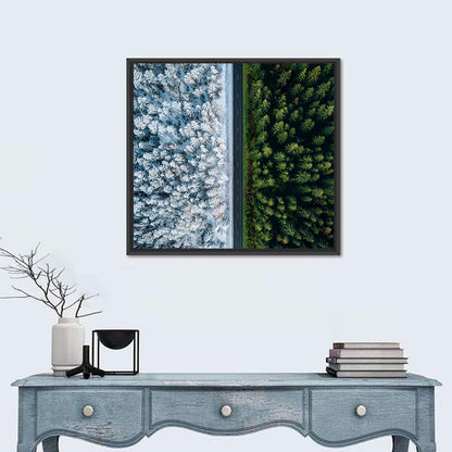 Summer and Winter Forests Wall Art
