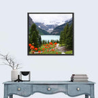 Lake Louise Poppies Wall Art
