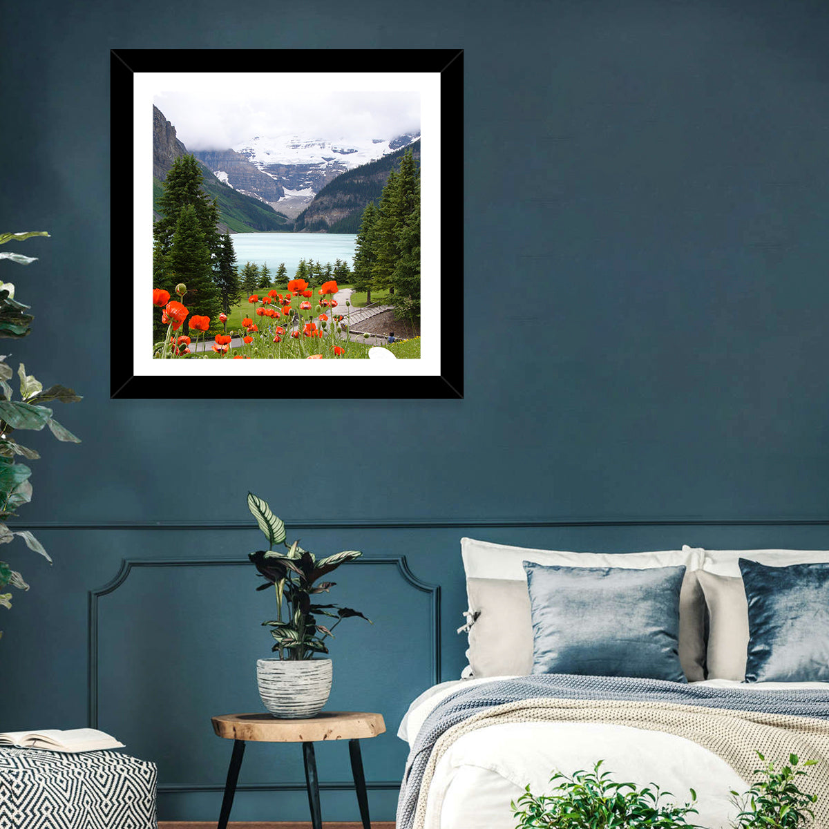 Lake Louise Poppies Wall Art