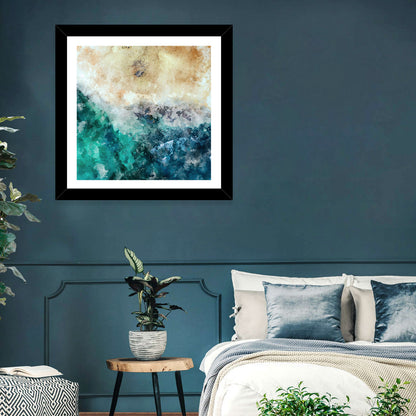 Aerial Beach Abstract Wall Art