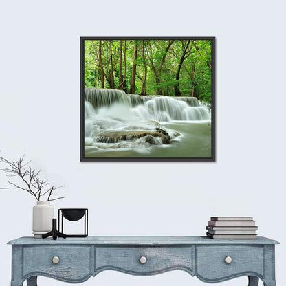 Erawan Falls Forest Cascade Wall Art