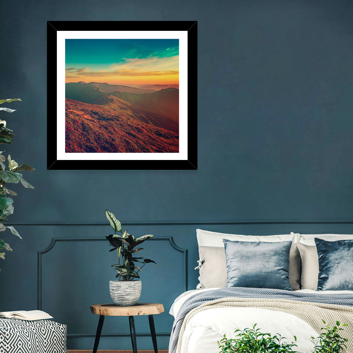 Alpine Rhododendrons at Golden Sunrise Wall Art