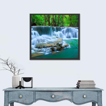 Huay Ma Khamin Erawan Waterfall Wall Art